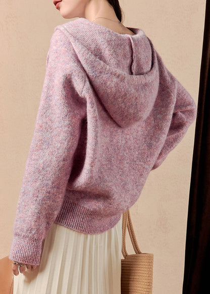 Luvik | Lila Huppu Napin Kiristäjä Takit