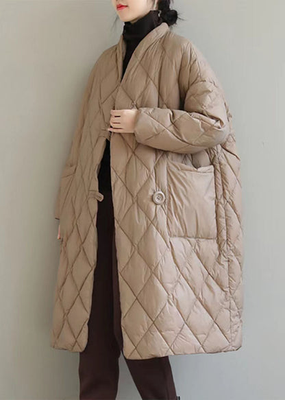 Luvik | Vettorella punainen korkea kaulus, jossa on suuret taskut, pehmeä puuvilla talvella