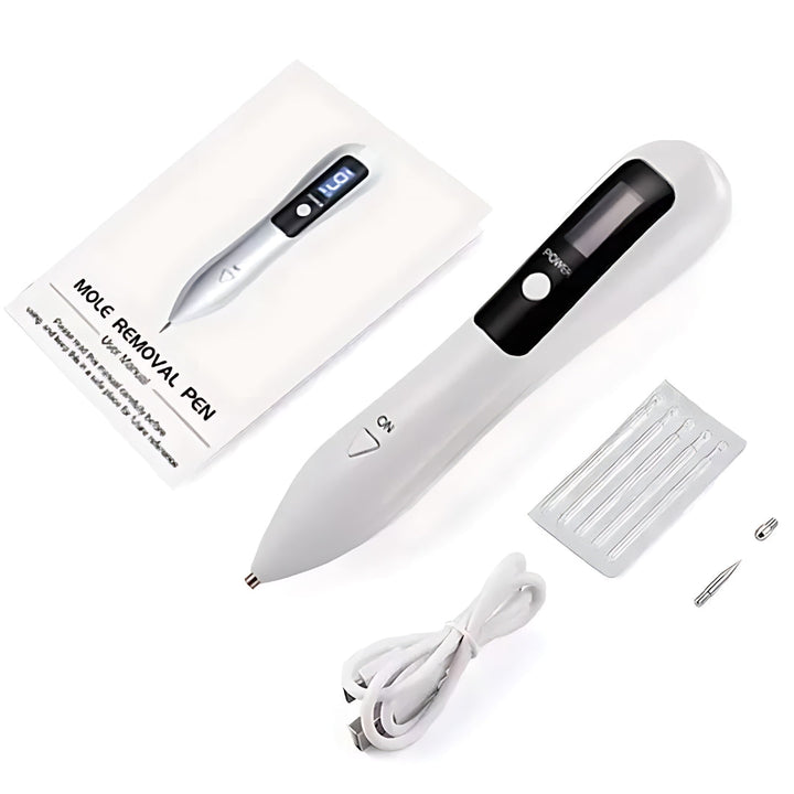 DermaGlow | Mole Removal Pen – Ikke-invasiv plasma – Trådløs & oppladbar – Hjemmebehandling for hudflikker & fregner Luvikno