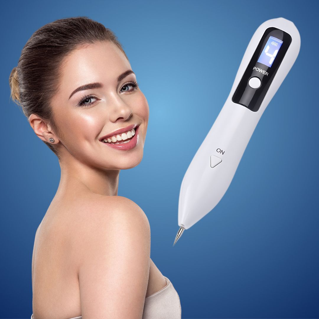 DermaGlow | Mole Removal Pen – Ikke-invasiv plasma – Trådløs & oppladbar – Hjemmebehandling for hudflikker & fregner Luvikno