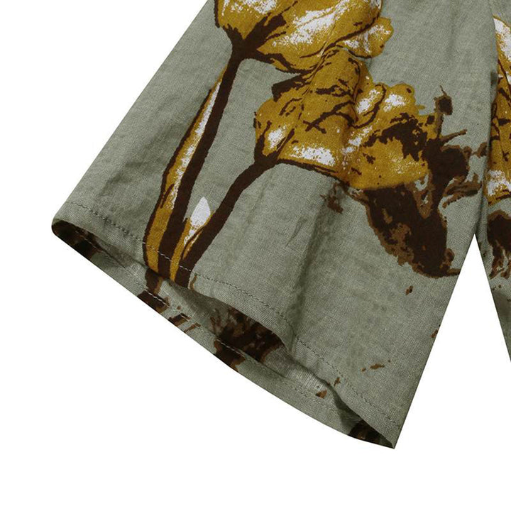 Luvik | Vintage Kukka-kuvio Pitkä Mekko