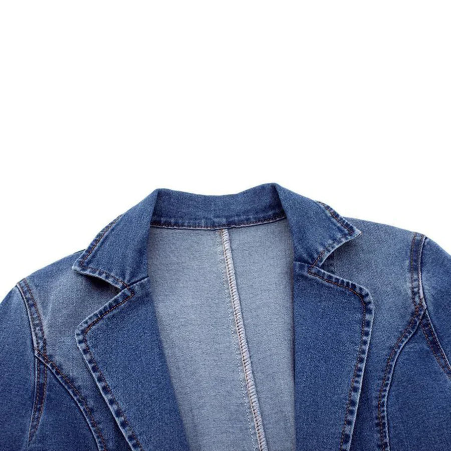 Luvik | slim denim puku yhdellä napilla