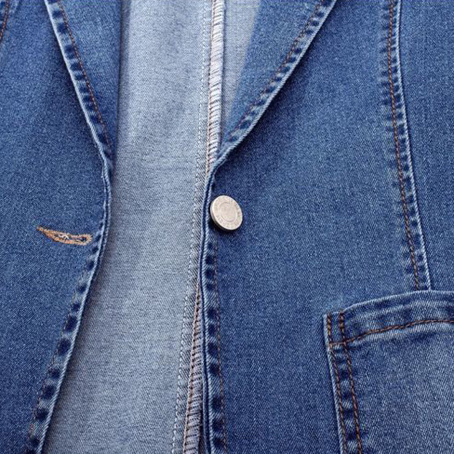 Luvik | slim denim puku yhdellä napilla