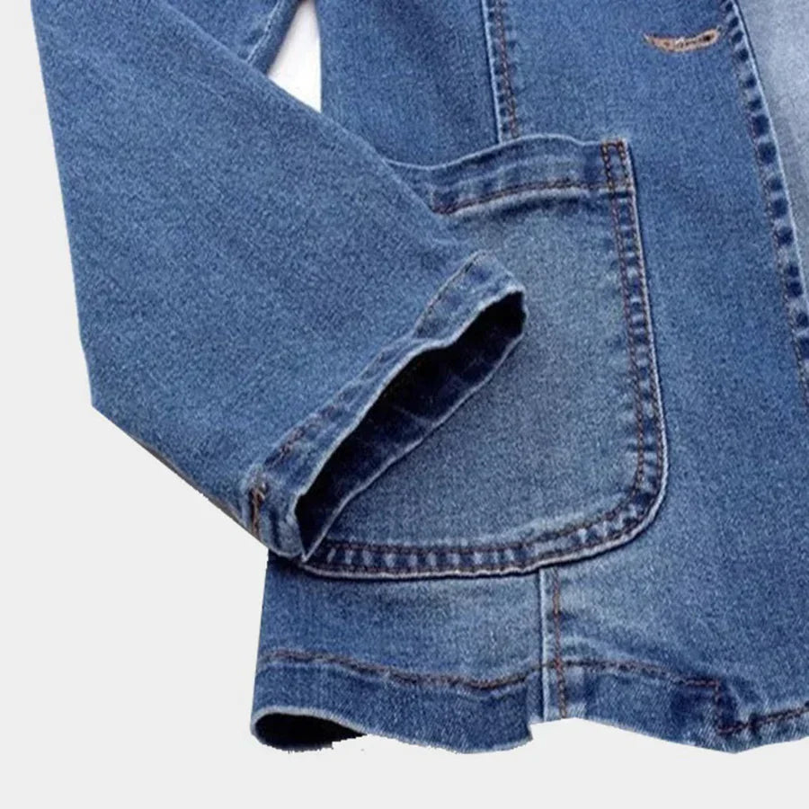 Luvik | slim denim puku yhdellä napilla