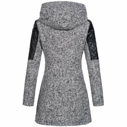 Luvik | Lyhyt takki hupulla ja vetoketjulla