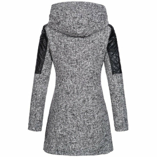 Luvik | Lyhyt takki hupulla ja vetoketjulla