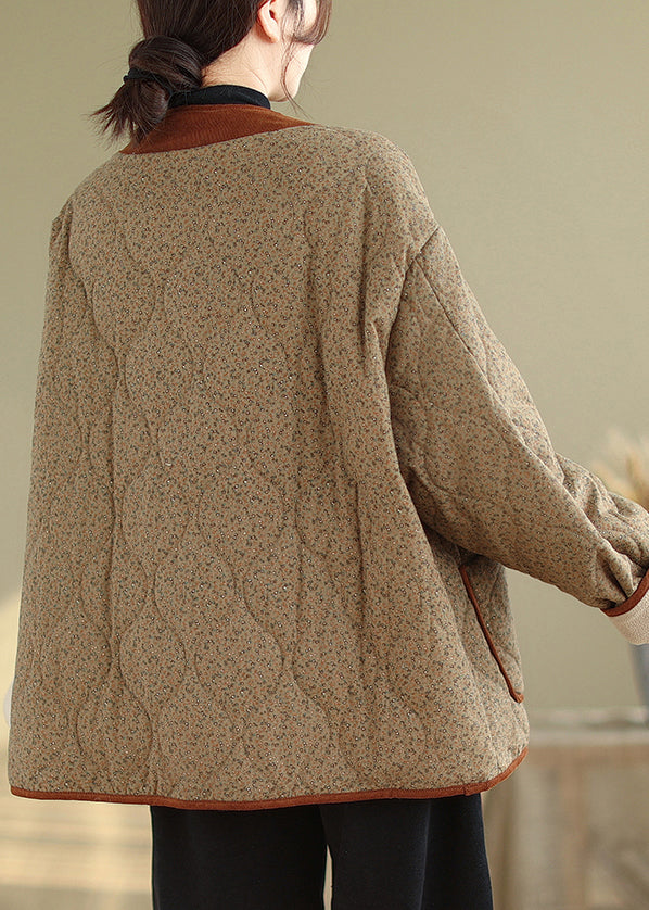 Luvik | Napillaiset napit Talvitakit lämpimästä fleece-kankaasta V-kaulus