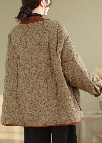 Luvik | Napillaiset napit Talvitakit lämpimästä fleece-kankaasta V-kaulus