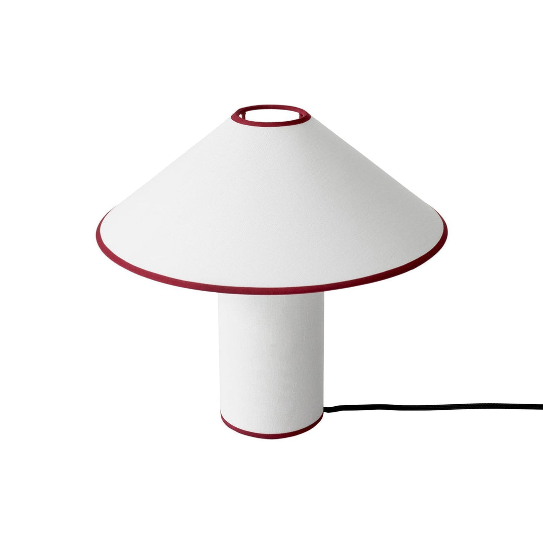 Bordlampe med tekstilskjerm – Lunara | Luvikno