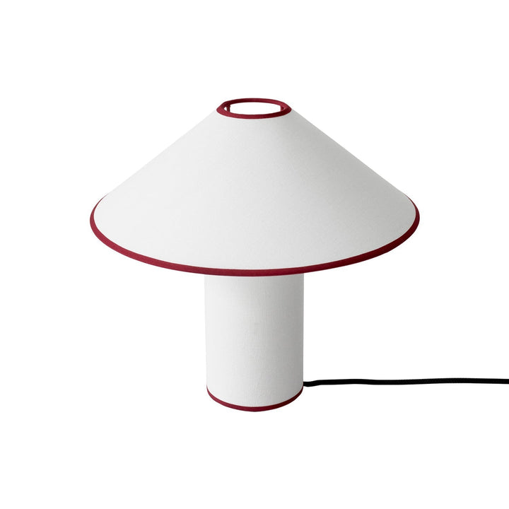 Bordlampe med tekstilskjerm – Lunara | Luvikno