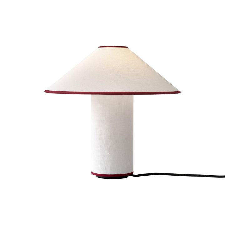 Bordlampe med tekstilskjerm – Lunara | Luvikno