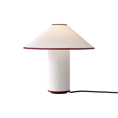 Bordlampe med tekstilskjerm – Lunara | Luvikno