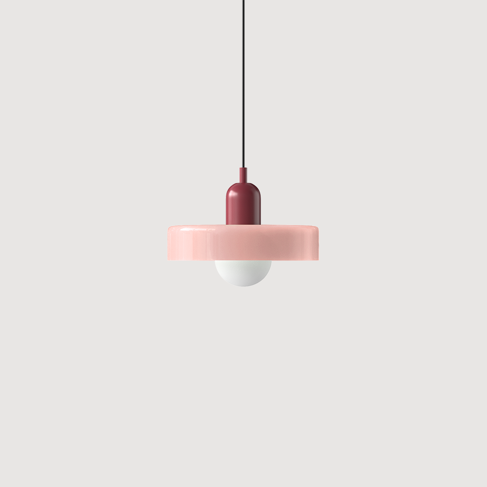 Bauhaus Inspirert Fargerik Glass Pendellampe Luvikno