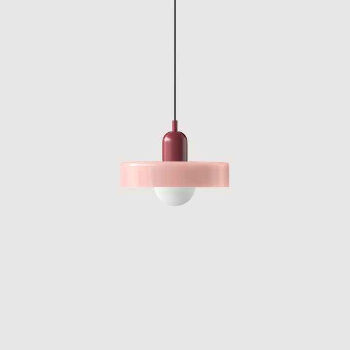 Bauhaus Inspirert Fargerik Glass Pendellampe Luvikno