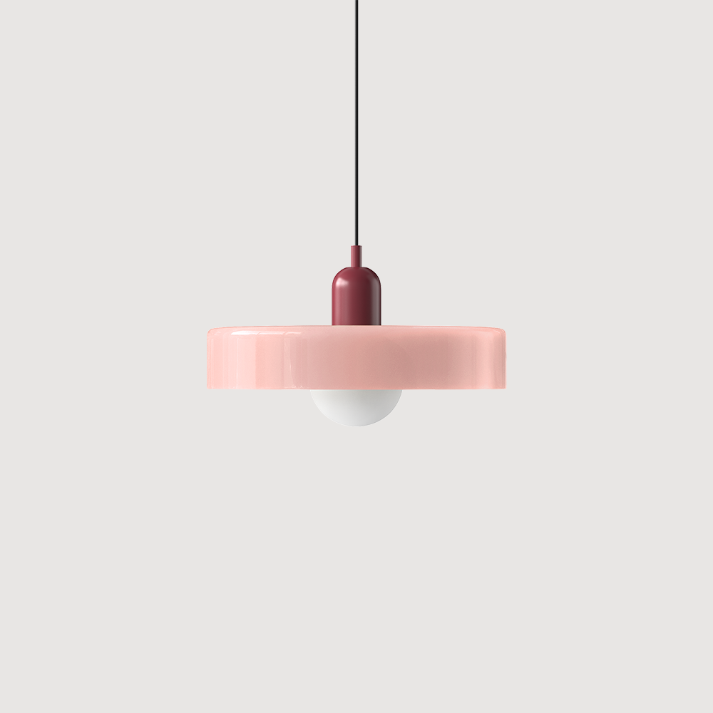 Bauhaus Fargerik Glass Pendelampe - Moderne Designlampe for Stue og Spisestue | Luvikno