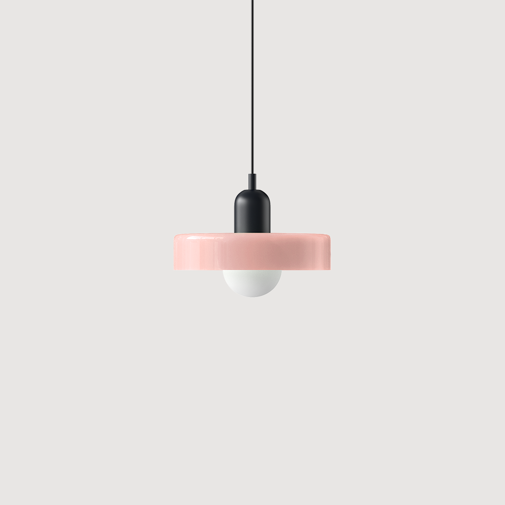 Bauhaus Inspirert Fargerik Glass Pendellampe Luvikno