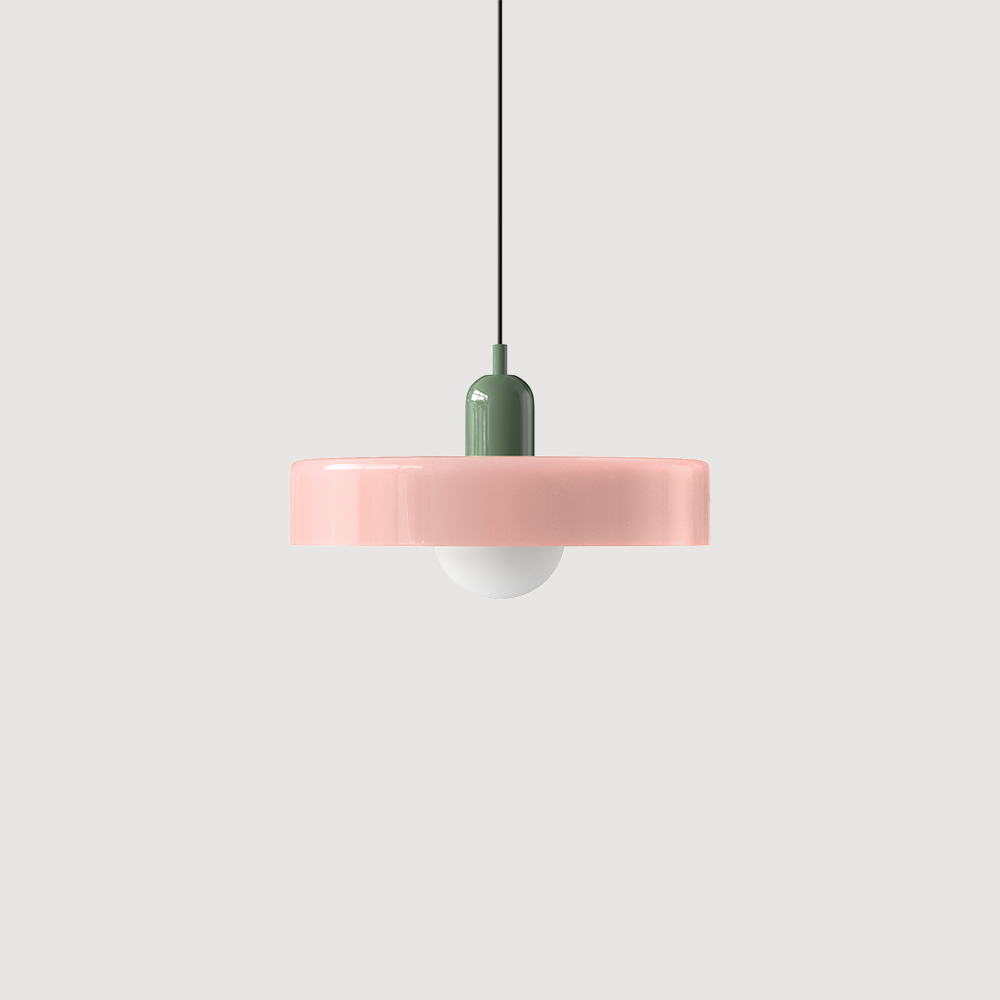 Bauhaus Fargerik Glass Pendelampe - Moderne Designlampe for Stue og Spisestue | Luvikno
