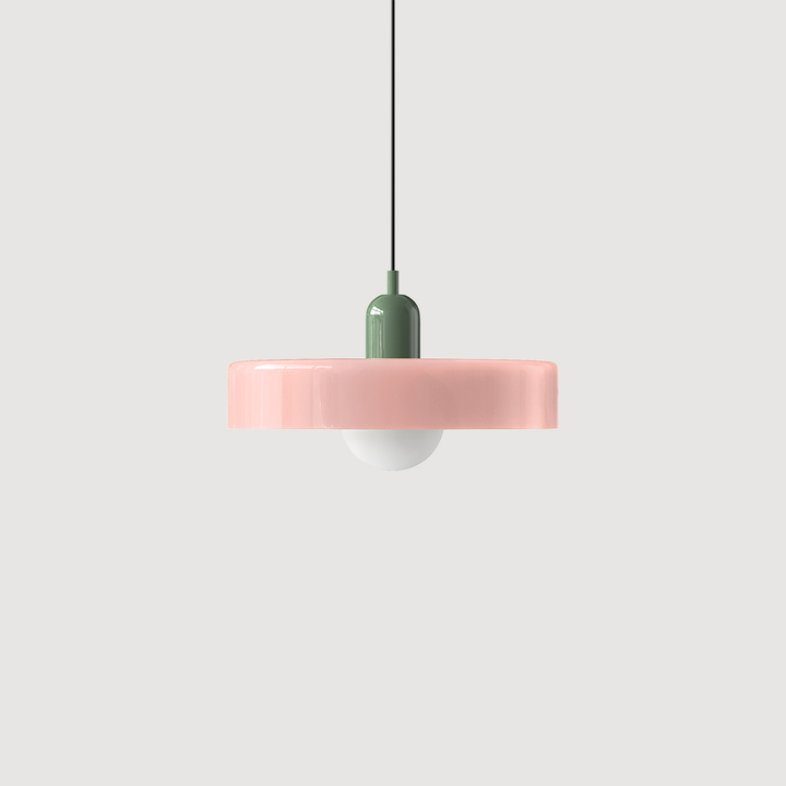 Bauhaus Fargerik Glass Pendelampe - Moderne Designlampe for Stue og Spisestue | Luvikno
