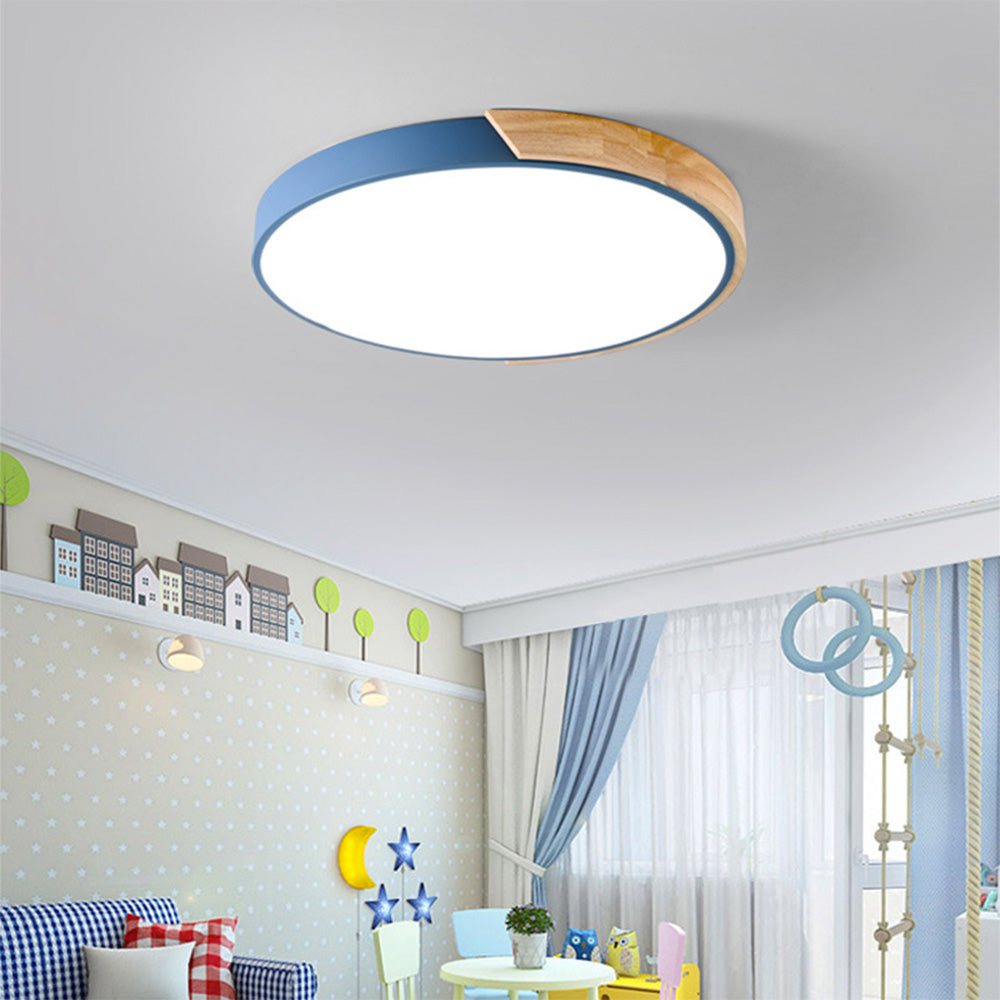 Fargerik Rund LED Taklampe | Luvikno