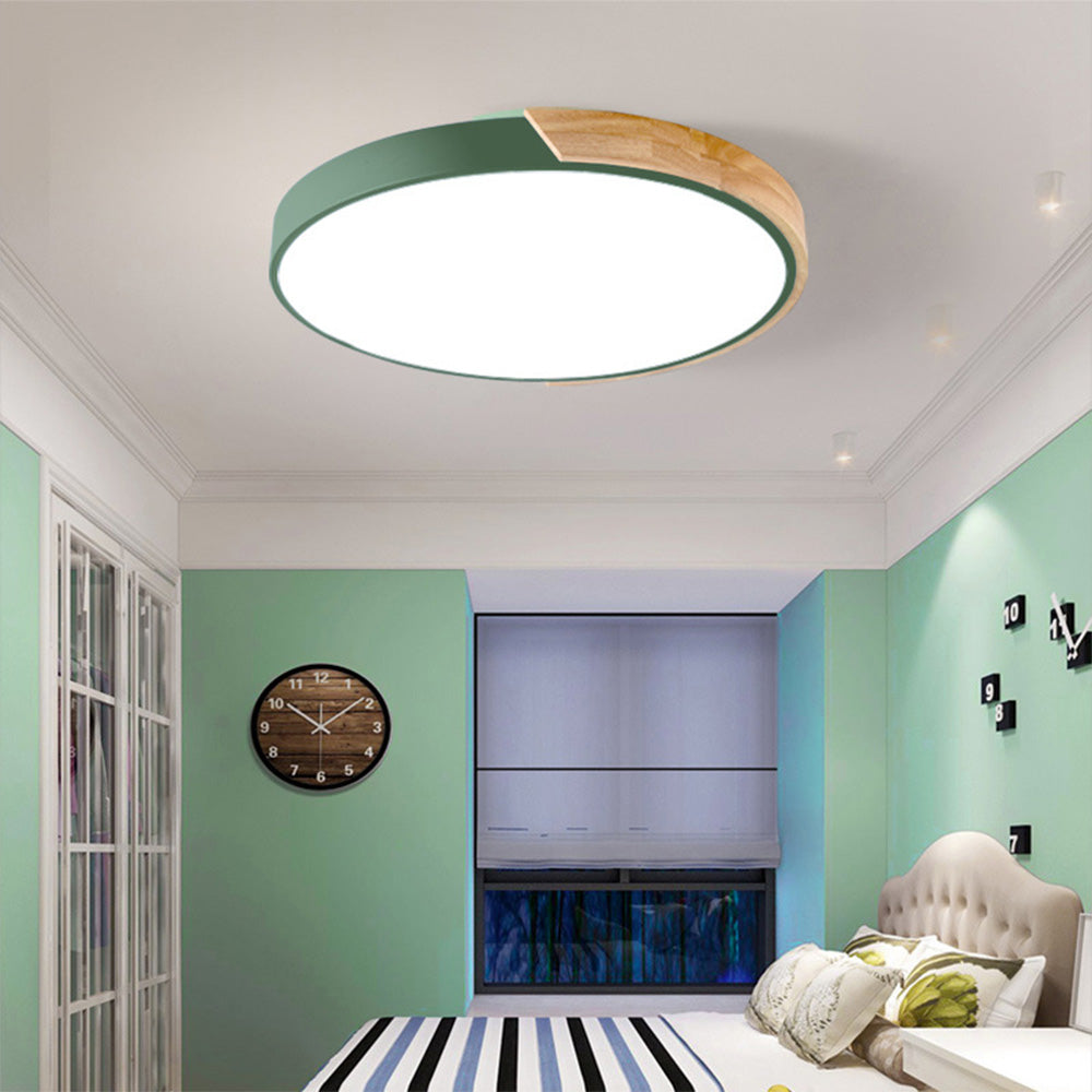 Fargerik Rund LED Taklampe | Luvikno