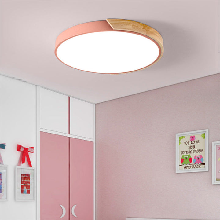 Fargerik Rund LED Taklampe | Luvikno