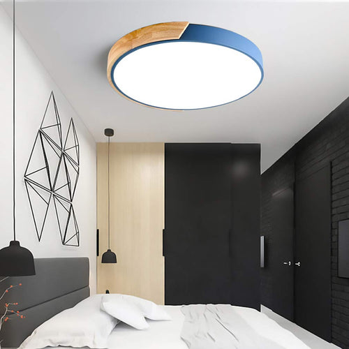 Fargerik Rund LED Taklampe | Luvikno