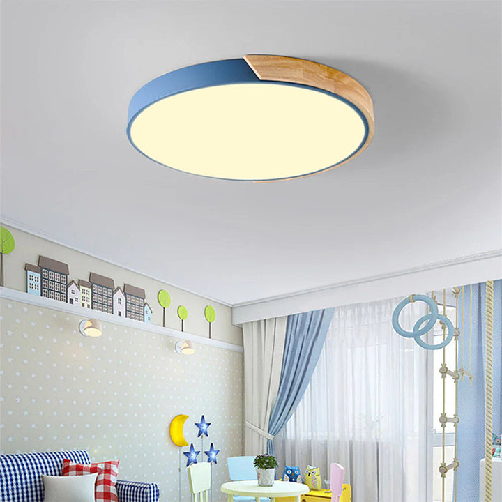 Fargerik Rund LED Taklampe | Luvikno