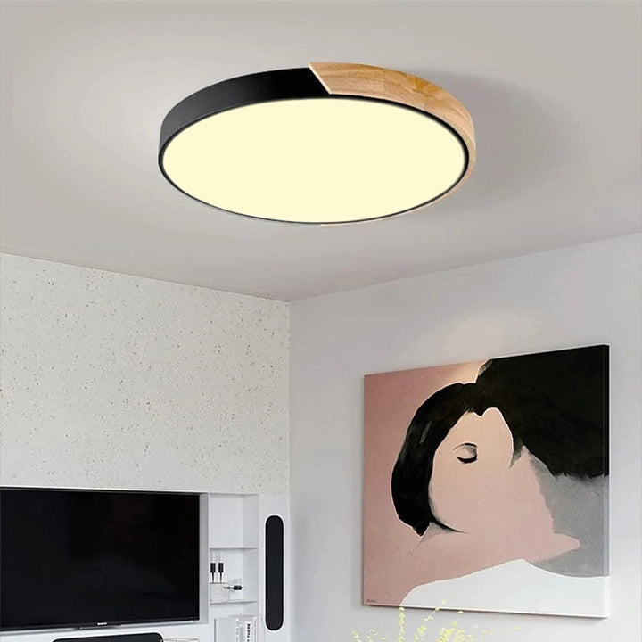 Fargerik Rund LED Taklampe | Luvikno