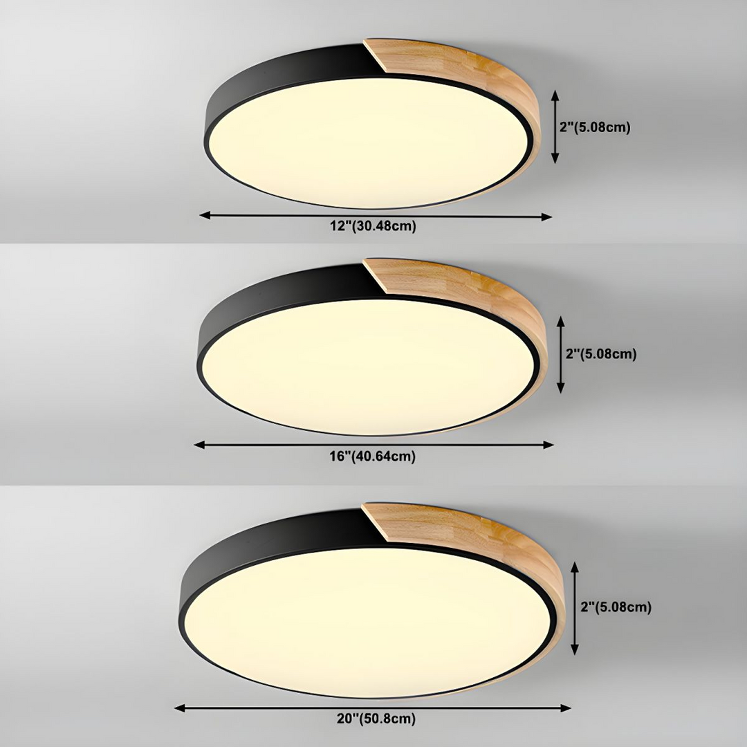 Fargerik Rund LED Taklampe | Luvikno