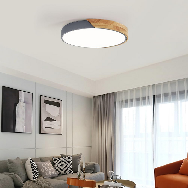 Fargerik Rund LED Taklampe | Luvikno