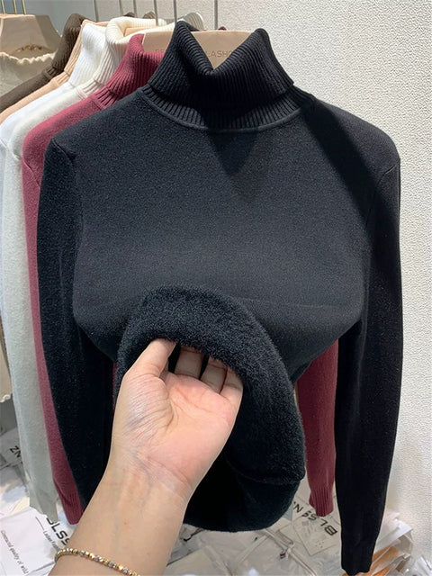 Luvik | Damen varm fløyelsbluse