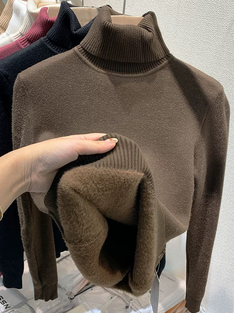 Luvik | Damen varm fløyelsbluse