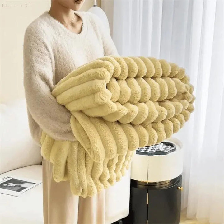 Luvikno | CozyFleece Plysjteppe Mykt Varmt Slumreteppe