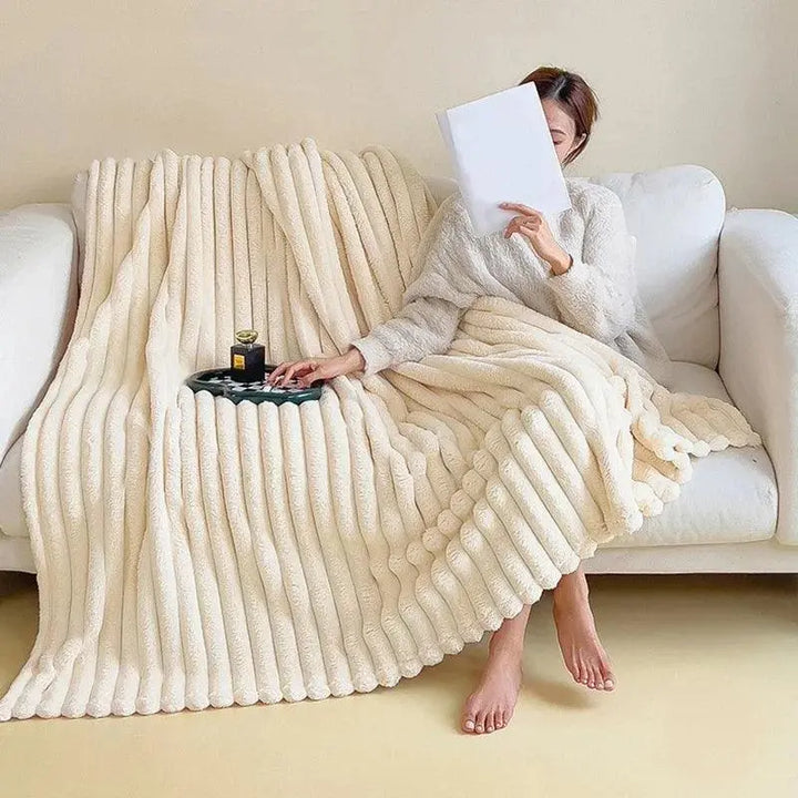 Luvikno | CozyFleece Plysjteppe Mykt Varmt Slumreteppe