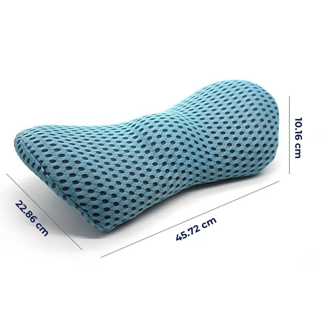 ComfortWave Lumbal Støttepute | for Lindring av Lændesmerter - Ergonomisk Design for Kontor - Kjøring og Hjemmebruk Luvikno