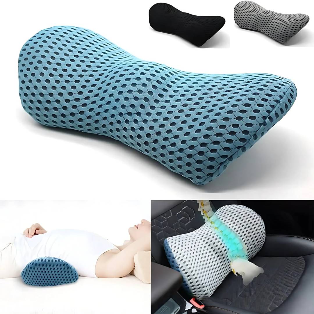 RugComfort Lumbark putetre – Ergonomisk støtt pute for rygg og ryggrad | Luvikno