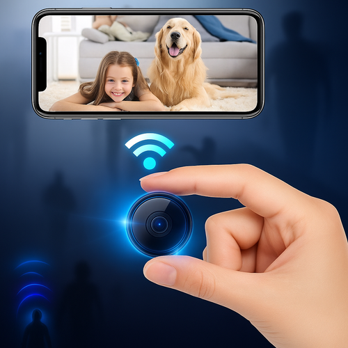 Luvikno | Sikkerhetskamera Trådløst Mini HD Innendørs Monitor