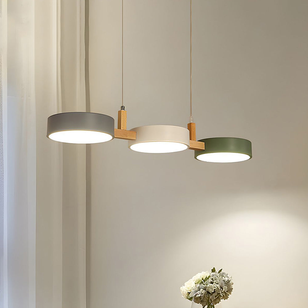 Nordic Multi-Light Cylinder Pendant Ceiling Light for Dining Room | Luvikno