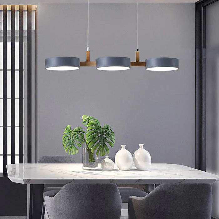 Nordic Multi-Light Cylinder Pendant Ceiling Light for Dining Room | Luvikno