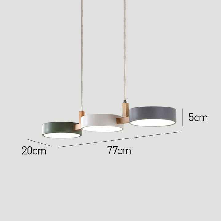 Nordic Multi-Light Cylinder Pendant Ceiling Light for Dining Room | Luvikno