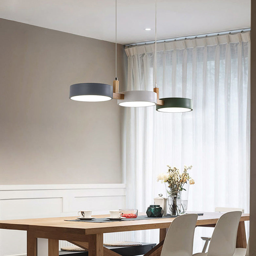Nordic Multi-Light Cylinder Pendant Ceiling Light for Dining Room | Luvikno
