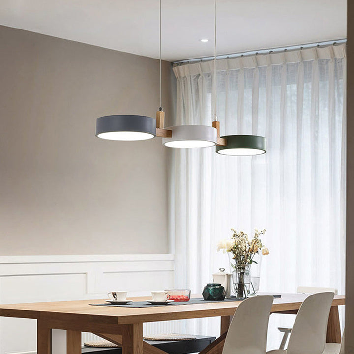 Nordic Multi-Light Cylinder Pendant Ceiling Light for Dining Room | Luvikno