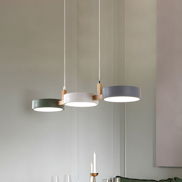 Nordic Multi-Light Cylinder Pendant Ceiling Light for Dining Room | Luvikno