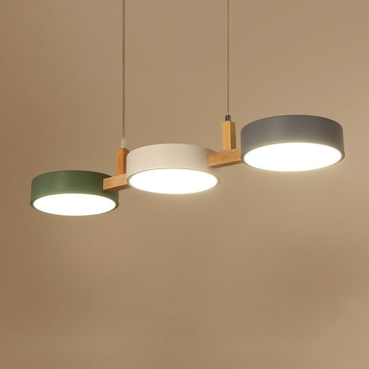 Nordic Multi-Light Cylinder Pendant Ceiling Light for Dining Room | Luvikno