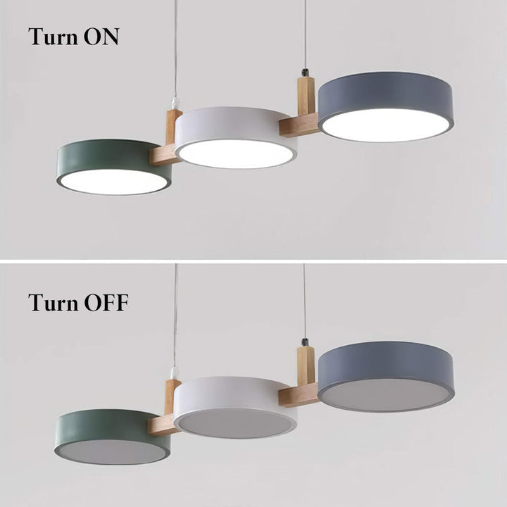 Nordic Multi-Light Cylinder Pendant Ceiling Light for Dining Room | Luvikno