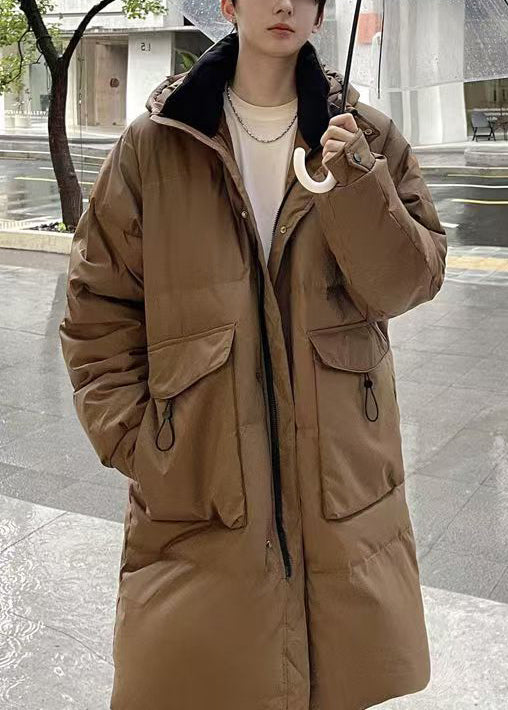 Luvik | Karamelli Vetoketju Tulostettu Ankka Untuvatakki Miesten Talvi