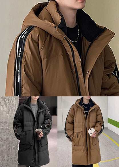 Luvik | Karamelli Vetoketju Tulostettu Ankka Untuvatakki Miesten Talvi