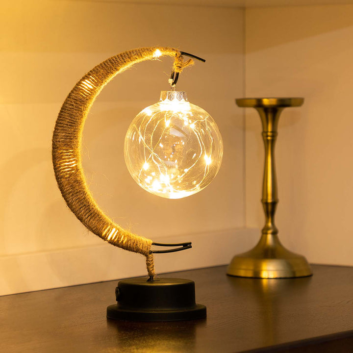 Bordlampe LED Måneskinn for Soverom Luvikno