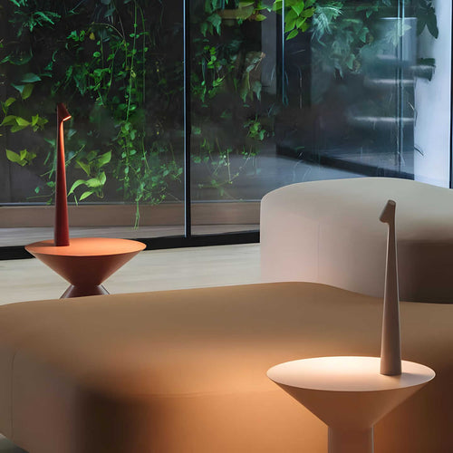 LunaSlim – Elegant Trådløs Bordlampe med Justerbar Belysning Luvikno