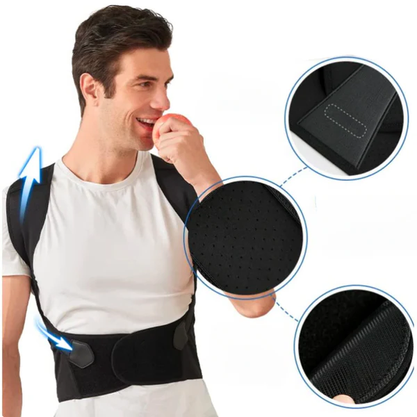 Posture Corrector Brace for Neck and Back Support – Comfortable & Discreet | Luvikno